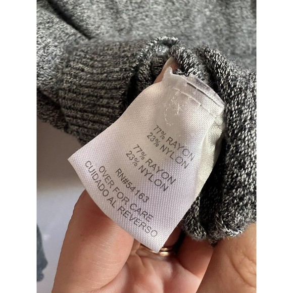 ANDREW MARC Women's Gray Turtleneck Sweater Size Large Long Sleeves - Picture 4 of 5